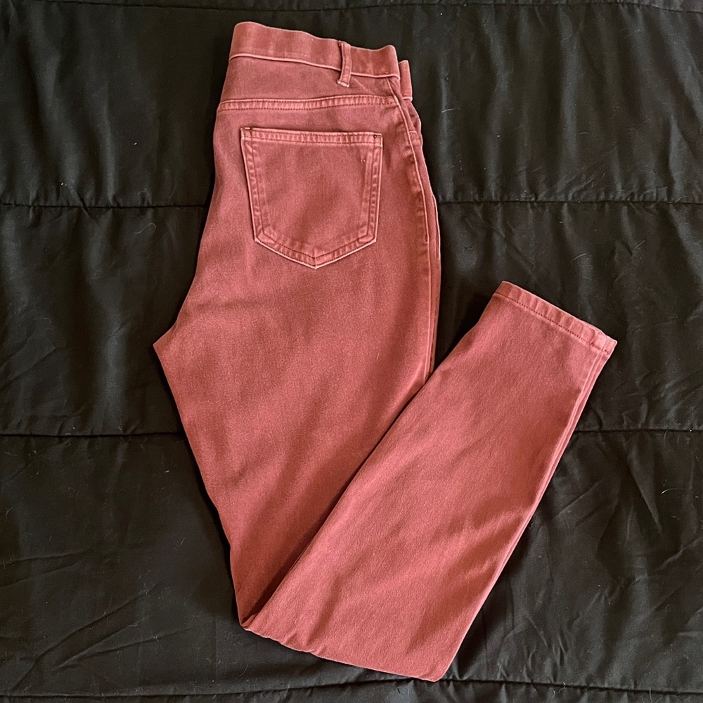 Time and Tru Women's Jeggings in Rust Burgundy